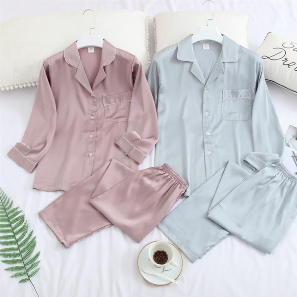 fzslcyiyi silk satin pajama set couples long sleeve male sleepwear women pajamas pijama pyjamas men's pajamas homewear -3xl, Black;brown
fzslcyiyi silk satin pajama set couples long sleeve male sleepwear women pajamas pijama pyjamas men's pajamas homewear -3xl, Black;brown