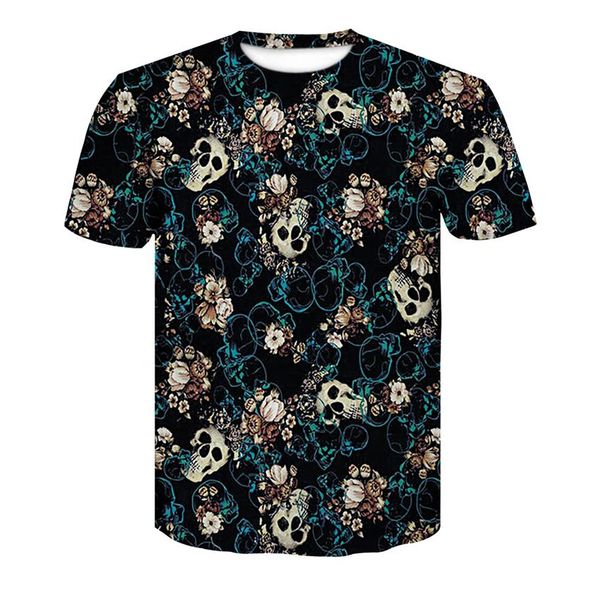 men's t-shirt 3d short-sleeved funny print many skull flowers round neck t-shirt 2018 summer quick-dry men's casual s-4xl, White;black
men's t-shirt 3d short-sleeved funny print many skull flowers round neck t-shirt 2018 summer quick-dry men's casual s-4xl, White;black