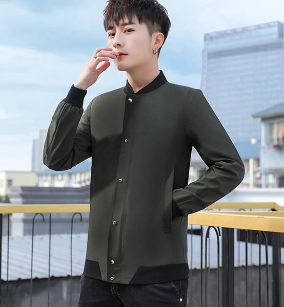 2020 men in spring and autumn with new style fashion long sleeve stand collar jacket coat, Black;brown
2020 men in spring and autumn with new style fashion long sleeve stand collar jacket coat, Black;brown