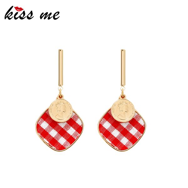 kissme unique plaid cotton square drop earrings for women gold color queen portrait nameplate earrings 2020 new fashion jewelry, Silver
kissme unique plaid cotton square drop earrings for women gold color queen portrait nameplate earrings 2020 new fashion jewelry, Silver