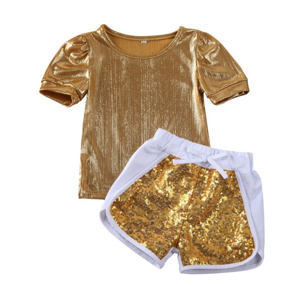 1-4years toddler kid baby girl summer t-shirt sequins shorts pants outfit clothes, White
1-4years toddler kid baby girl summer t-shirt sequins shorts pants outfit clothes, White