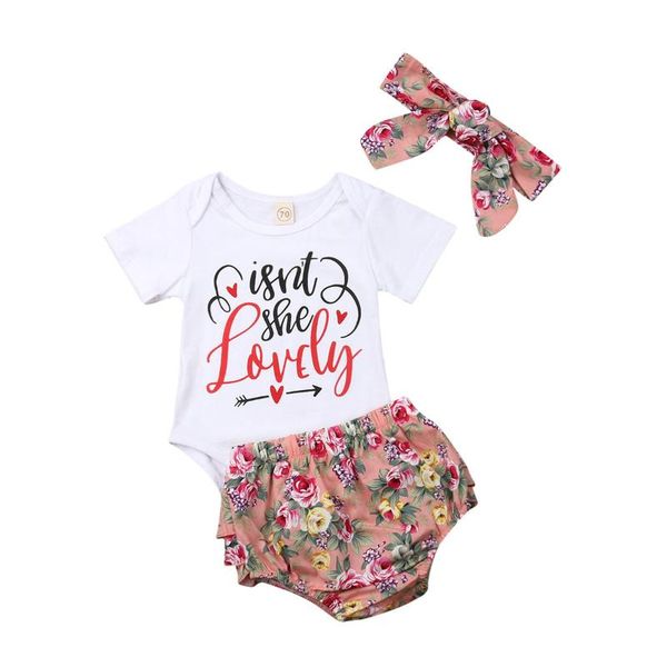 baby girl clothes newborn for female outfit infant clothing set flower print 3pcs romper + shorts + headband, White
baby girl clothes newborn for female outfit infant clothing set flower print 3pcs romper + shorts + headband, White