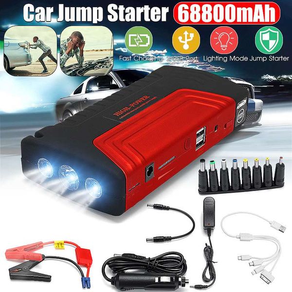 68800mah efficient red starting device 600a 12v portable car jump starter power bank car starter for battery charger
68800mah efficient red starting device 600a 12v portable car jump starter power bank car starter for battery charger