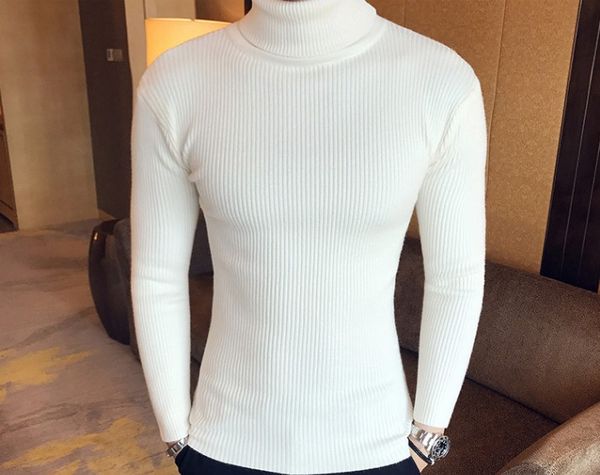 winter turtle neck basic solid skinny sweaters with long sleeve for males men's casual slim knit shirts korea style, White;black
winter turtle neck basic solid skinny sweaters with long sleeve for males men's casual slim knit shirts korea style, White;black