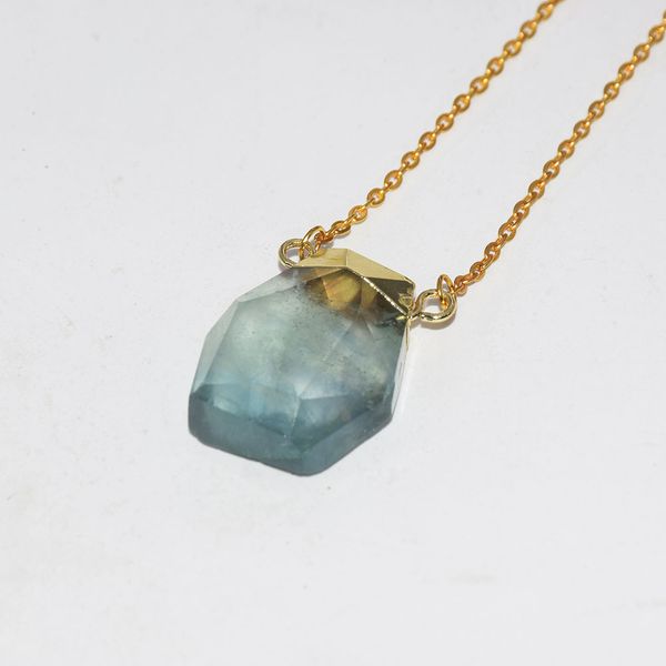 fashion jewelry natural green fluorite point pendant necklace femme 2019 big rainbow stone connector necklace for women as gifts, Silver
fashion jewelry natural green fluorite point pendant necklace femme 2019 big rainbow stone connector necklace for women as gifts, Silver