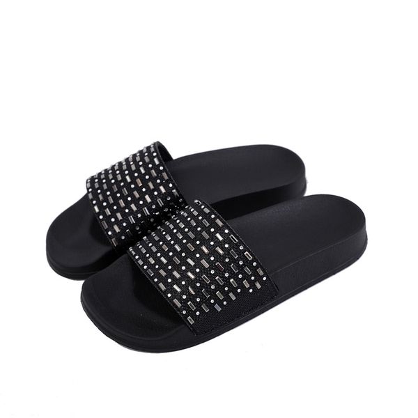 2019 black new style spring and summer fashion wear flat slippers women trend rhinestone word female sandals flip flops
2019 black new style spring and summer fashion wear flat slippers women trend rhinestone word female sandals flip flops