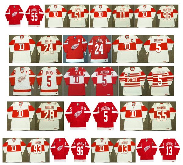 vintage detroit red wings jersey 24 chris chelios 5 nicklas lidstrom 28 brian rafalski 55 niklas kronwall 51 valtteri filppula ccm hockey, Black;red
vintage detroit red wings jersey 24 chris chelios 5 nicklas lidstrom 28 brian rafalski 55 niklas kronwall 51 valtteri filppula ccm hockey, Black;red