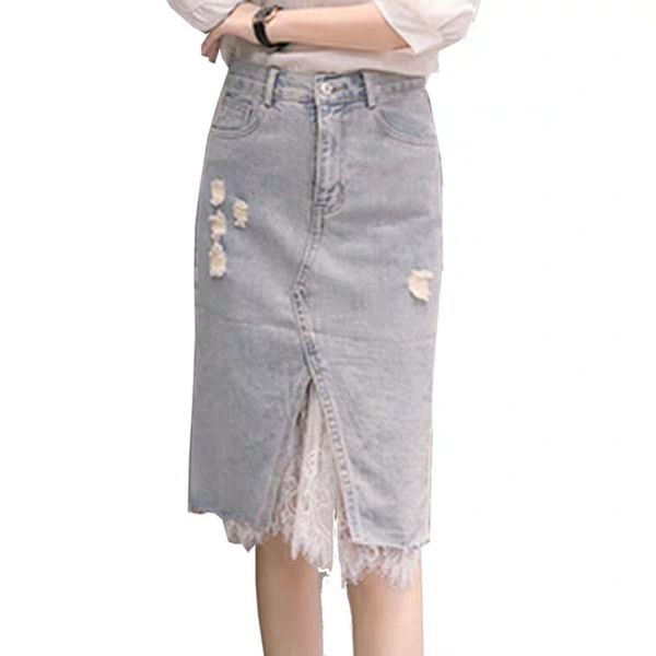 fashion summer high waist skirt ladies retro pockets washed mesh splice women jeans skirts a-line denim skirt, Black
fashion summer high waist skirt ladies retro pockets washed mesh splice women jeans skirts a-line denim skirt, Black