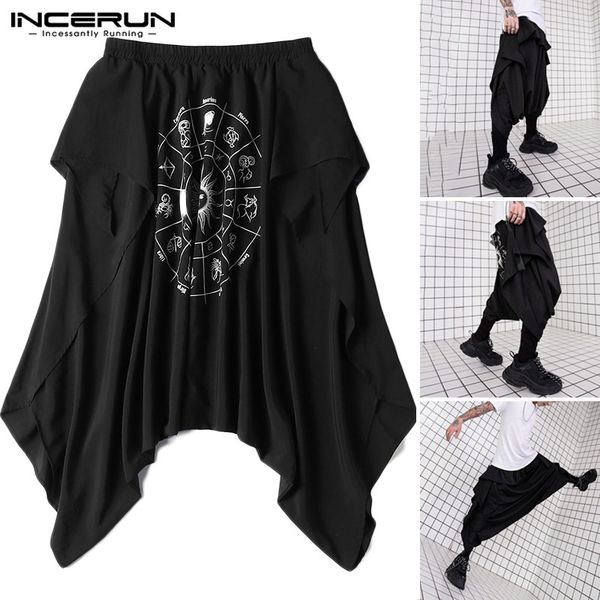 men harem pants printed punk style joggers man loose elastic waist drop-crotch trousers fashion streetwear pantalones incerun, Black
men harem pants printed punk style joggers man loose elastic waist drop-crotch trousers fashion streetwear pantalones incerun, Black