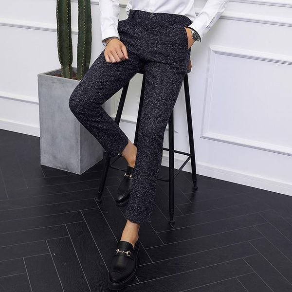 2019 spring and summer new men's business casual suit fashion slim men's trousers flash solid color cotton trousers suit, White;black
2019 spring and summer new men's business casual suit fashion slim men's trousers flash solid color cotton trousers suit, White;black