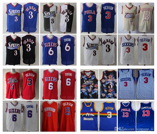 2019 mens philadelphia 76ers vintage 3 allen iverson 6 julius erving basketball jersey 13 wilt chamberlain nba iverson erving floral, Black
2019 mens philadelphia 76ers vintage 3 allen iverson 6 julius erving basketball jersey 13 wilt chamberlain nba iverson erving floral, Black