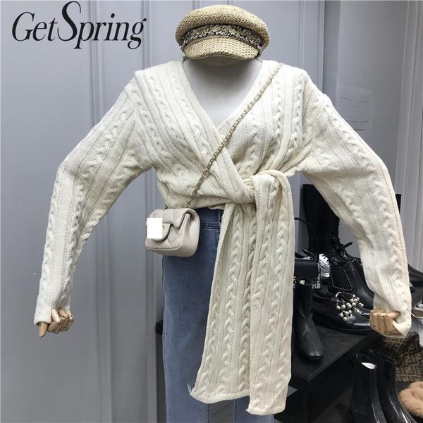 getspring женщина свитер v-образный вырез бинты cardigans свитер женщина черного белые красного зеленый повседневное вязание топы 2019 новая, White
getspring женщина свитер v-образный вырез бинты cardigans свитер женщина черного белые красного зеленый повседневное вязание топы 2019 новая, White