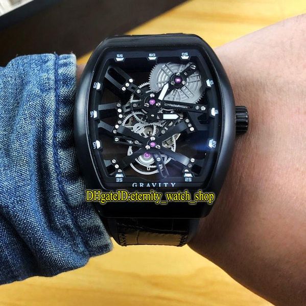 men's collection vanguard v 45 t gr cs sqt (nr) skeleton dial japan miyota automatic mens watch black case leather strap sport watches, Slivery;brown
men's collection vanguard v 45 t gr cs sqt (nr) skeleton dial japan miyota automatic mens watch black case leather strap sport watches, Slivery;brown