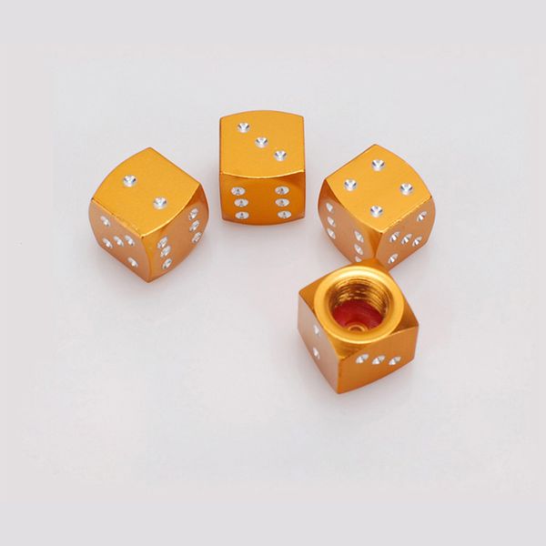 4pcs 3d dice shaped car styling tire wheel tire caps for for vw valve cap