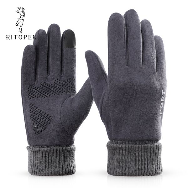 rir men outdoor running hiking gloves tounch screen plus velvet wear resistant anti skid gloves cycling sports mitten, Blue;gray
rir men outdoor running hiking gloves tounch screen plus velvet wear resistant anti skid gloves cycling sports mitten, Blue;gray