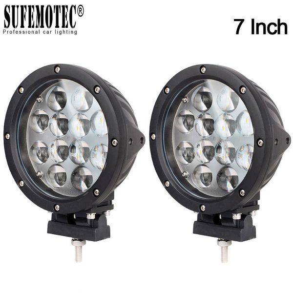 

4d 7 inch 60w led driving light 4x4 spot combo beam fog lamp for offroad truck machinery 4wd atv suv tractor work light 12v 24v