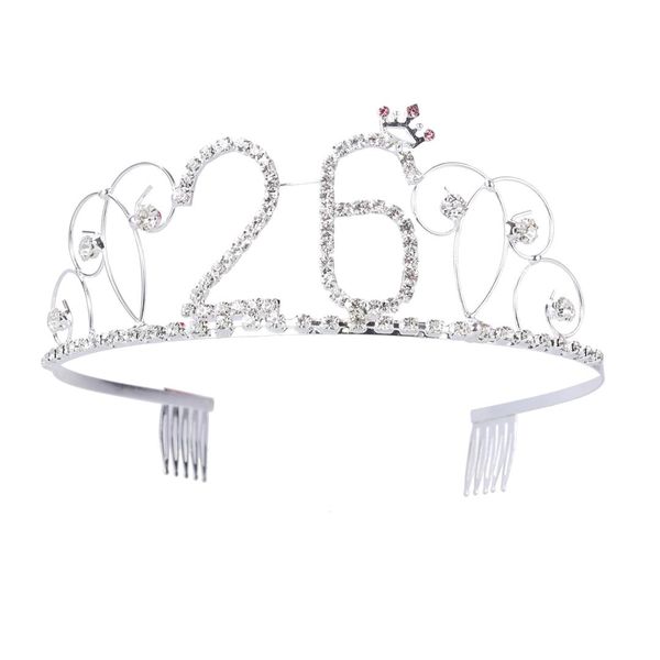 hair accessories 1pcs 26th birthday tiara shiny crystal rhinestone headband band crown for girls women ladies
hair accessories 1pcs 26th birthday tiara shiny crystal rhinestone headband band crown for girls women ladies