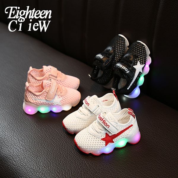 new children's fashion sneakers kids sports shoes boys girls breathable mesh sneakers baby toddler flashing lights footwear, Black;red
new children's fashion sneakers kids sports shoes boys girls breathable mesh sneakers baby toddler flashing lights footwear, Black;red