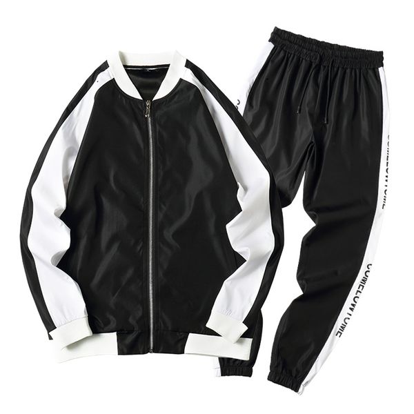 men's tracksuits 2021 men tracksuit patchwork hip hop sweatshirt and pants two pieces track suit clothing set, Gray
men's tracksuits 2021 men tracksuit patchwork hip hop sweatshirt and pants two pieces track suit clothing set, Gray