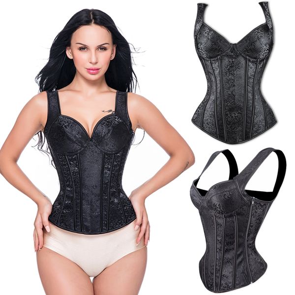 miss moly women plus size black steampunk corset body bustier lace-up overbust slimming corset gothic waist cincher zipper, Black;white
miss moly women plus size black steampunk corset body bustier lace-up overbust slimming corset gothic waist cincher zipper, Black;white
