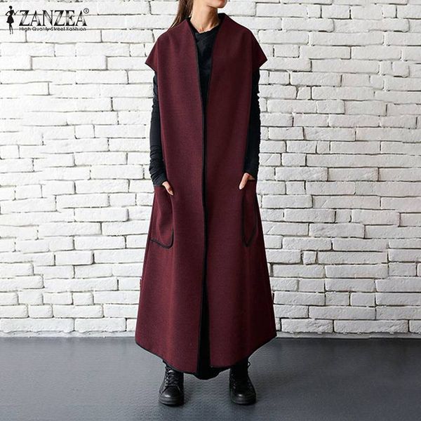 2019 zanzea осень зима женщины жилеты куртки без рукавов пояс тонкий пальто шинель карманы полная длина длинные maxi plus размер куртки, Black;white
2019 zanzea осень зима женщины жилеты куртки без рукавов пояс тонкий пальто шинель карманы полная длина длинные maxi plus размер куртки, Black;white