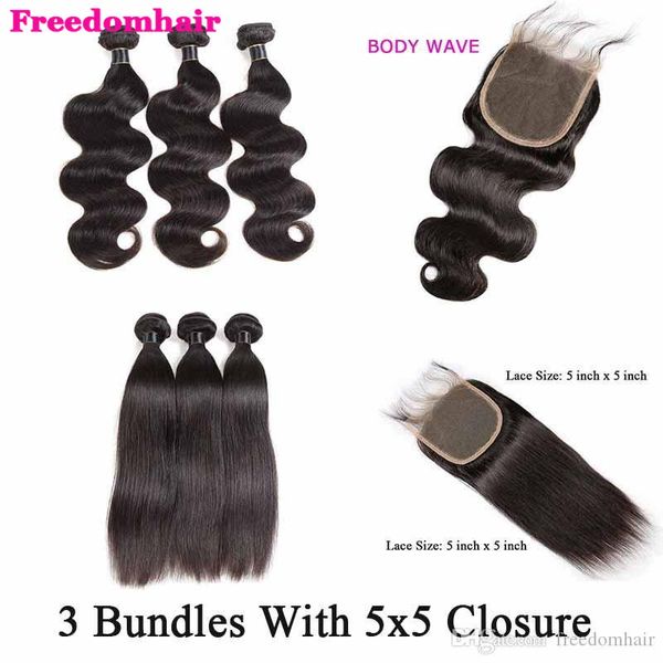 индийский малазийский волос 5x5 lace closure с 3 связки body wave straight связки человеческих волос с 5x5 закрытие remy человеческих волос, Black
индийский малазийский волос 5x5 lace closure с 3 связки body wave straight связки человеческих волос с 5x5 закрытие remy человеческих волос, Black