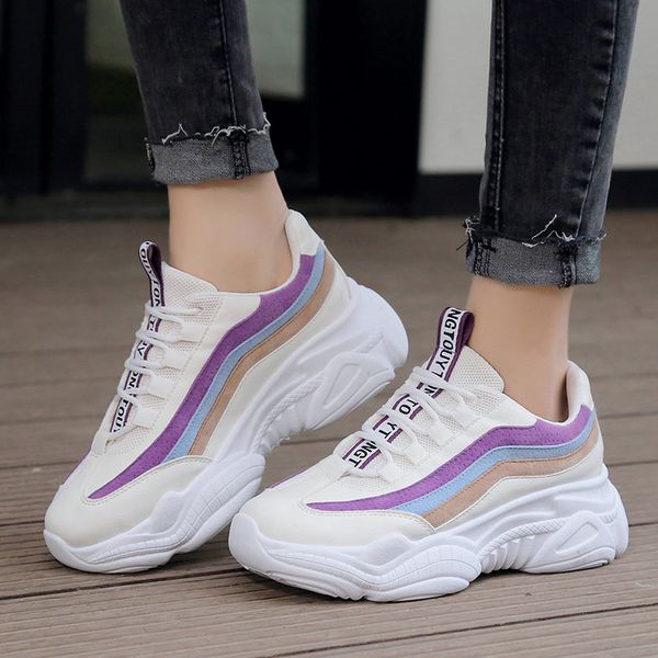 women casual shoes autumn mesh women shoes flats platform lace-up fashion breathable sneakers, Black
women casual shoes autumn mesh women shoes flats platform lace-up fashion breathable sneakers, Black