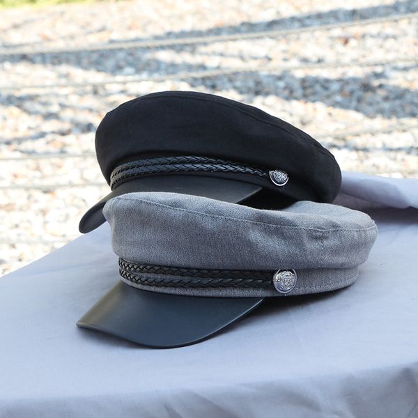 new autumn octagonal hats for women flat military baseball cap ladies solid caps women casual berets hat gorra militar, Blue;gray
new autumn octagonal hats for women flat military baseball cap ladies solid caps women casual berets hat gorra militar, Blue;gray