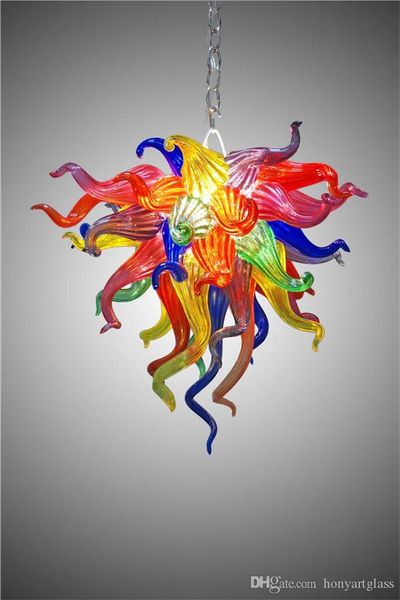 

Free Shipping AC Led Bulbs 110v/240v Modern Italian Murano Light Hand Blown Art Glass Chandelier