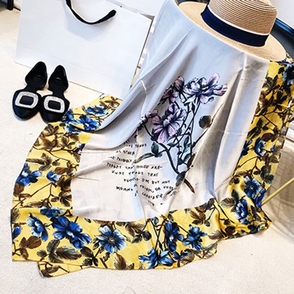 2019 new fashion women cut flowers hollow lace gradient silk scarf spring shawls and wraps towel femme beach sjaals, Blue;gray
2019 new fashion women cut flowers hollow lace gradient silk scarf spring shawls and wraps towel femme beach sjaals, Blue;gray