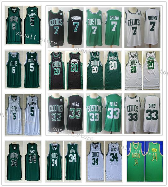 sewed men jaylen brown 7 gordon hayward 20 basketball jerseys kevin garnett 5 larry bird 33 paul pierce 34 green black white shirts, Black;red 
sewed men jaylen brown 7 gordon hayward 20 basketball jerseys kevin garnett 5 larry bird 33 paul pierce 34 green black white shirts, Black;red