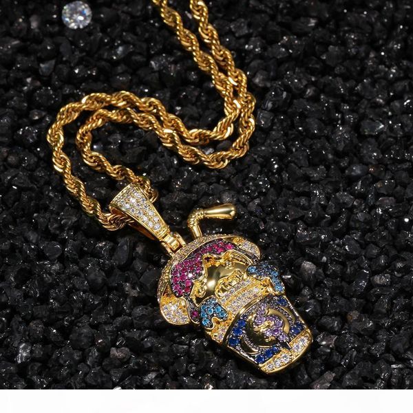 designer luxury hip hop multicolor ice cz cubic zircon gold & white gold cartoon drinks cup pendatn necklace rapper jewelry for men & women, Silver
designer luxury hip hop multicolor ice cz cubic zircon gold & white gold cartoon drinks cup pendatn necklace rapper jewelry for men & women, Silver