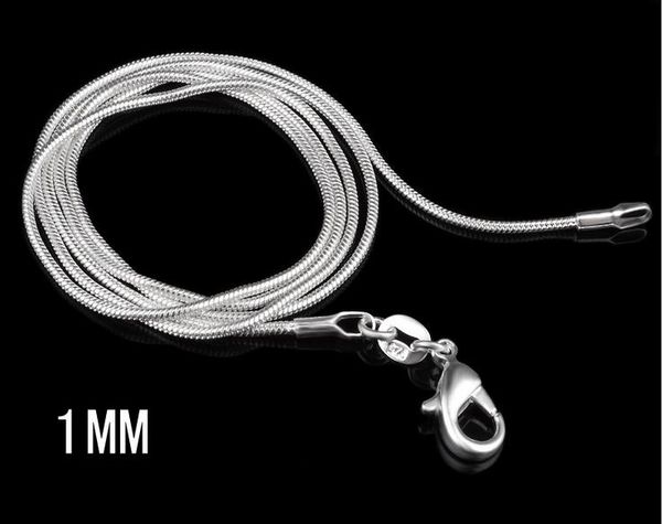 925 sterling silver plated snake chain necklaces for woman smooth chain statement jewelry size 1mm 16 18 20 22 24 inch wholesale
925 sterling silver plated snake chain necklaces for woman smooth chain statement jewelry size 1mm 16 18 20 22 24 inch wholesale