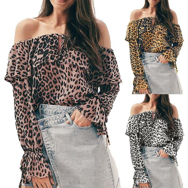 leopard printed slash neck womens shirt summer ladies fashion clothing casual womens designer long sleeve, White
leopard printed slash neck womens shirt summer ladies fashion clothing casual womens designer long sleeve, White