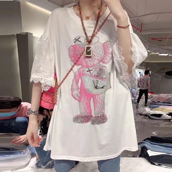 2020 summer short sleeve cartoon graphic sequins cute sweet girls lace sleeve tee shirt fashion lolita harajuku casual tees, White
2020 summer short sleeve cartoon graphic sequins cute sweet girls lace sleeve tee shirt fashion lolita harajuku casual tees, White