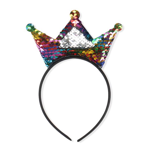 new crown headbands sparkly bling kids hair hoop reversible sequins hairband for birthday party performance, Slivery;white
new crown headbands sparkly bling kids hair hoop reversible sequins hairband for birthday party performance, Slivery;white