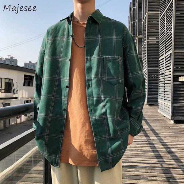 men shirts long sleeve turn-down collar plaid plus size 3xl loose shirt mens korean style chic all-match harajuku bf outwear new, White;black
men shirts long sleeve turn-down collar plaid plus size 3xl loose shirt mens korean style chic all-match harajuku bf outwear new, White;black