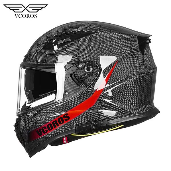 vcoros vf-602 full face carbon fiber motorcycle helmet with double lens casco moto capacete fibra de carbono dot capacete moto
vcoros vf-602 full face carbon fiber motorcycle helmet with double lens casco moto capacete fibra de carbono dot capacete moto
