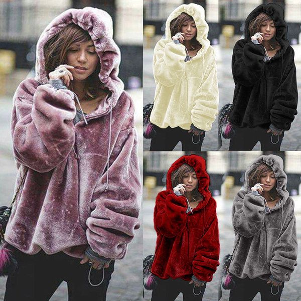 women winter oversized hooded soft velvet sweatshirt hoodie pullover coat jacket, Tan;black
women winter oversized hooded soft velvet sweatshirt hoodie pullover coat jacket, Tan;black