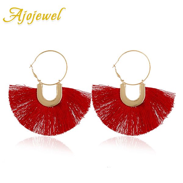 ajojewel 8 colors thread tassel large hoop earrings bohemian jewelry women costume jewelry 2020 drop ship, Golden
ajojewel 8 colors thread tassel large hoop earrings bohemian jewelry women costume jewelry 2020 drop ship, Golden