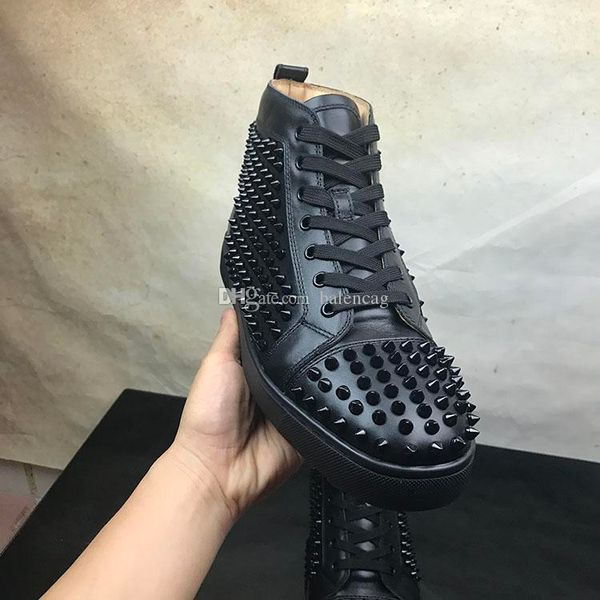 black spikes flower leather women,men sneakers shoes design high red bottom shoes stud casual walking flats size 36-46
black spikes flower leather women,men sneakers shoes design high red bottom shoes stud casual walking flats size 36-46