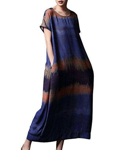 yesno oa0 women dress loose fit maxi gradient bohemia colorful oil painting/pockets, Black;gray
yesno oa0 women dress loose fit maxi gradient bohemia colorful oil painting/pockets, Black;gray