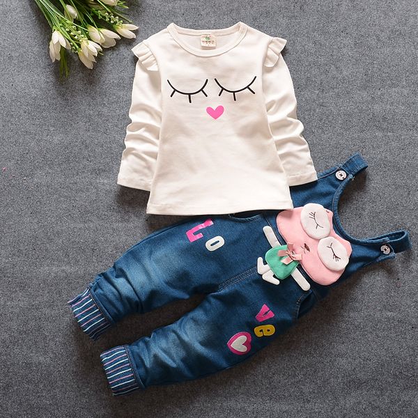 новые девушки одежды наборы мультфильма дети хлопка топы + bib кальсон 2pcs детей одежда девочек весна осень мода спортивный костюм, White
новые девушки одежды наборы мультфильма дети хлопка топы + bib кальсон 2pcs детей одежда девочек весна осень мода спортивный костюм, White