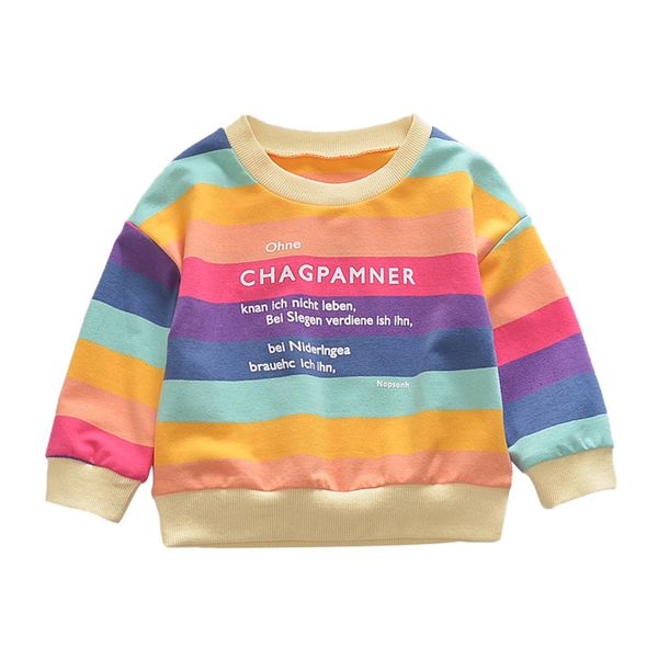 baby boy girl outerwear colorful striped letter printed casual sweatshirt kids outfits, Black
baby boy girl outerwear colorful striped letter printed casual sweatshirt kids outfits, Black