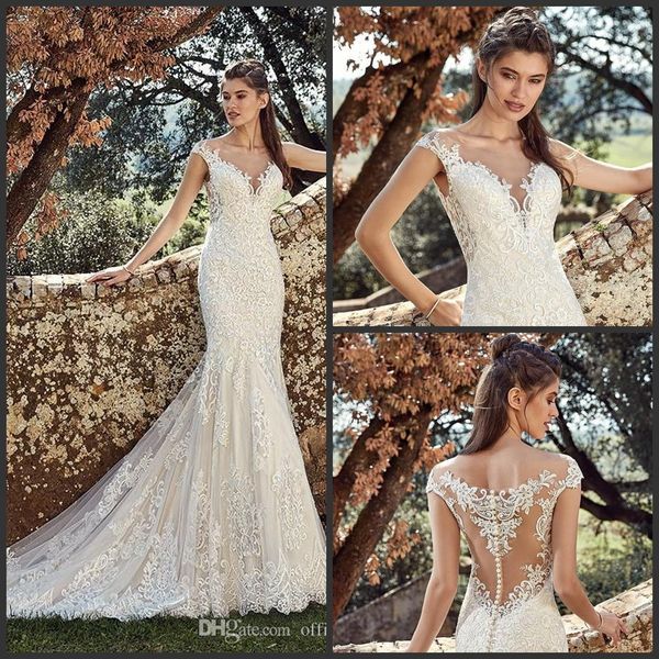gorgeous beach full lace wedding dresses beach sheer neck illusion button back bohemian mermaid weddings bridal gowns boho, White
gorgeous beach full lace wedding dresses beach sheer neck illusion button back bohemian mermaid weddings bridal gowns boho, White