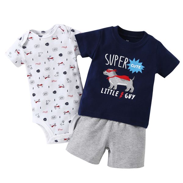summer baby boy outfit short sleeve cartoon t shirt +o-neck bodysuit+shorts newborn clothes set new born clothing suit 6-24m, White
summer baby boy outfit short sleeve cartoon t shirt +o-neck bodysuit+shorts newborn clothes set new born clothing suit 6-24m, White