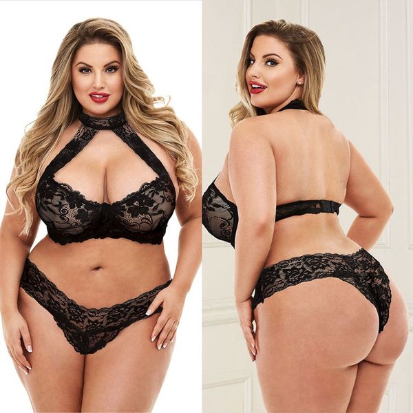 bras sets lingerie plus size women underwear erotic bra and panties halter lace suit for fat female 3xl - 5xl sleepwear, Red;black
bras sets lingerie plus size women underwear erotic bra and panties halter lace suit for fat female 3xl - 5xl sleepwear, Red;black