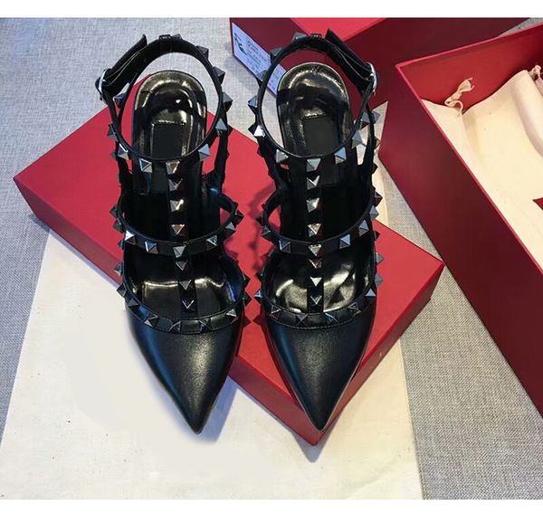 Hot Black Women Platform Pumps Ladies Sexy Point Toe Rivet High Heels Shoes Fashion Buckle Studded Stiletto Sandals 34-43 Box
Hot Black Women Platform Pumps Ladies Sexy Point Toe Rivet High Heels Shoes Fashion Buckle Studded Stiletto Sandals 34-43 Box