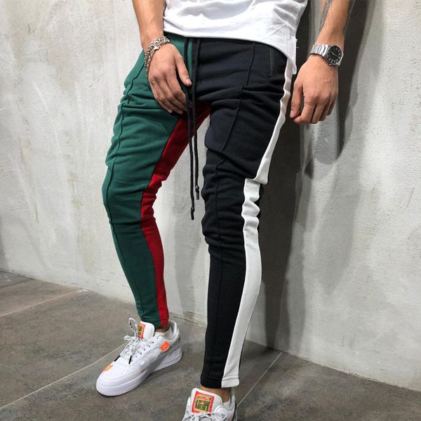 striped running pants men joggers sport pants hiking sweatpants gym fitness training jogging workout trousers patchwork, Black
striped running pants men joggers sport pants hiking sweatpants gym fitness training jogging workout trousers patchwork, Black