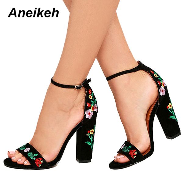 aneikeh new flowers embroidered shoes women sandals open toe gladiator high heels women shoes black size 35-40 cj191220
aneikeh new flowers embroidered shoes women sandals open toe gladiator high heels women shoes black size 35-40 cj191220